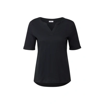 Abbildung von Cecil IM LOOK Tshirt basic, Damen, Größe: Medium, Schwarz