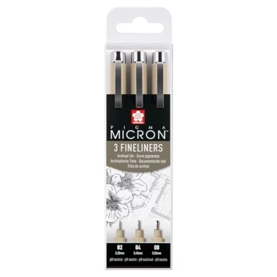 Abbildung von Sakura Pigma Micron Set Fineliner 02, 04 &amp; 08