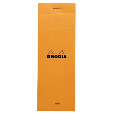 Abbildung von 10 x Rhodia Notizblock Nr. 8 7,4x21cm liniert 80 Blatt orange