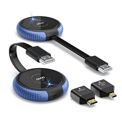 Abbildung von Wireless HDMI, HDMI Transmitter and Receiver 4K Funkübertragung,165FT/50M ohne Kabel Streaming Video für Laptop, Kamera zu Monitor, Projektor,TV