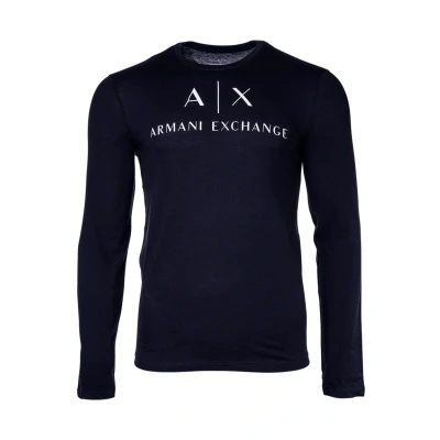 Abbildung von Armani Exchange Langarmshirt, Herren, Größe: Small, Navy