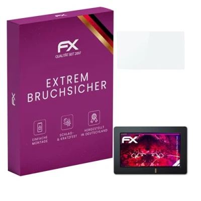 Abbildung von atFoliX Glasfolie kompatibel mit Blackmagic Design Video Assist 5 Inch Panzerfolie, 9H Hybrid Glass FX Schutzpanzer Folie
