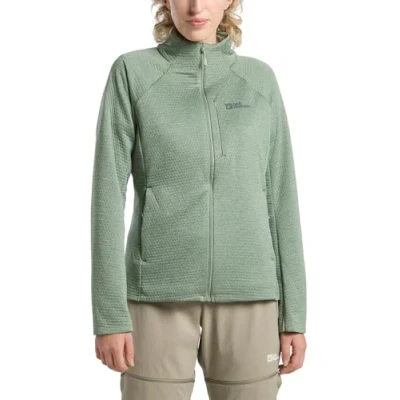 Abbildung von Jack Wolfskin Taiga FZ W Fleecejacke, Damen, Größe: XXL, Eucalyptus
