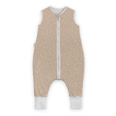 Abbildung von Ehrenkind® Babyschlafsack Schlafsack mit Füßen 2.5 TOG Bio Baumwolle Ganzjahres Baby Gr. 90 Farbe Beige Pusteblume Oeko Tex winter und Sommer Kinder