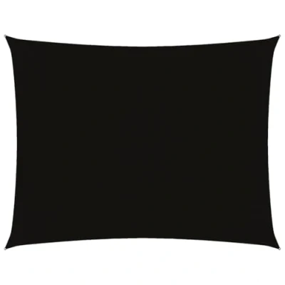 Abbildung von vidaXL Sonnensegel Wasserfest Sonnenschutz Windschutz Sonnendach UV Schutz Garten Terrasse Balkon Oxford Gewebe Rechteckig 3x6m Schwarz