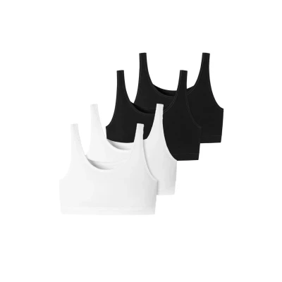 Abbildung von Schiesser 4PACK Bustier, Damen, Größe: 34, Schwarz weiss