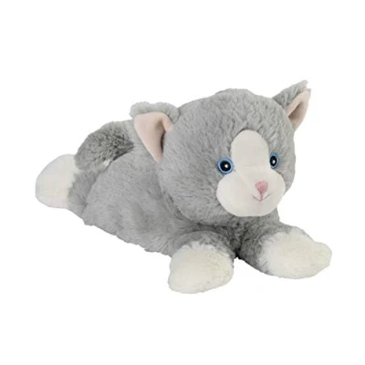 Abbildung von Warmies® Wärmekissen/Stofftier &quot;Minis Katze grau&quot; herausnehmbare Hirse Lavendelfüllung 20cm 270g (exklusives Warmies Design für Greenlife Value)