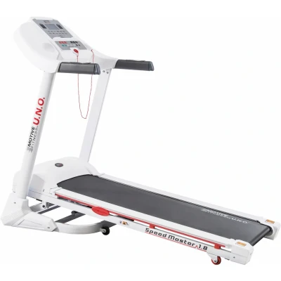 Abbildung von MOTIVE FITNESS by U.N.O. Laufband &quot;Speed Master 1.8&quot;, mit Höchstgeschwindigkeit 18 km/h und integrierten Transportrollen