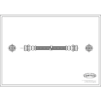 Abbildung von CORTECO 19033525 Bremsschläuche Hinterachse 450