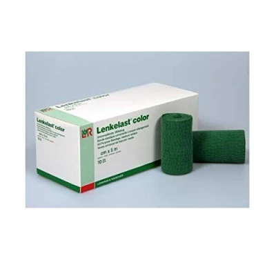 Abbildung von Lenkelast Color Mittelzugbinde, 6 cm x 5 m, grün 10 St
