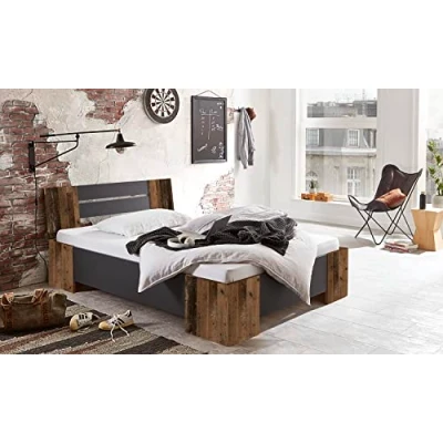 Abbildung von BMG Möbel Futonbett Graz (Bett 140x200 Doppelbett Jugendbett in 5 Farben, mit Rollrost), oder ohne Rollrost