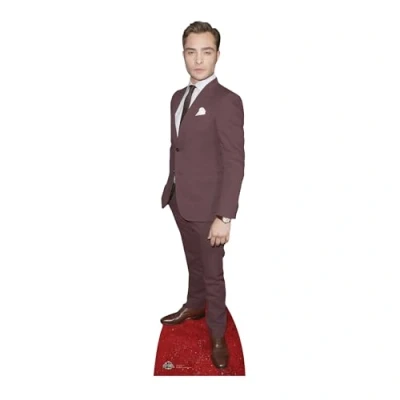 Abbildung von Partyrama Schutzhülle für 175 cm Ed Westwick aus Karton, Lebensgröße