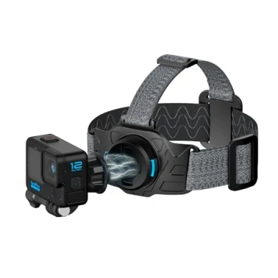 Abbildung von SUREWO Universelle magnetische Schnellentriegelungs Kopfgurt Halterung für Go Pro, verstellbare Kopfgurthalterung, kompatibel mit Pro Hero 13/12/11/10/9/8/7/6, DJI Osmo Action 5 Pro/4/3/2, Insta