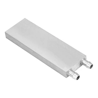 Abbildung von Garsent Wasserkühlblock, Aluminium CPU Kühler, Flüssigkeits Wasserkühler, Kühlkörper System für PC, Laptop, 40 x 120 12 mm