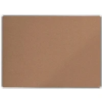 Abbildung von Nobo Kork Notiztafel, 100 x 150 cm, Aluminiumrahmen, Selbst heilende Korkoberfläche, Eckmontage, Premium Plus, Naturbraun, 1915182