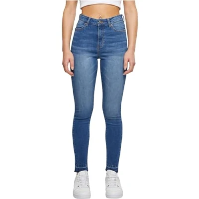 Abbildung von Urban Classics Jeans Skinny Fit, Damen, Größe: 34, Blue washed
