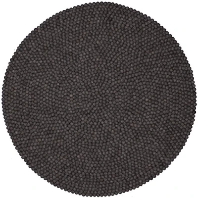 Abbildung von myfelt Filzkugelteppich Hugo Ø 90 cm, ideal für Schlaf , Wohn Kinderzimmer, Flur &amp; Bad