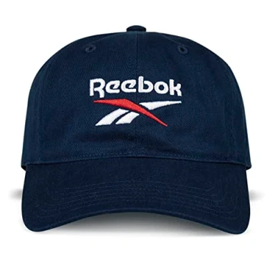 Abbildung von Reebok Unisex Erwachsene Casual Relaxed Logo Cap with Adjustable Strap for Men and Women (One Size Fits Most) Baseballkappe, Vector Navy