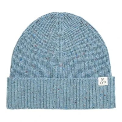 Abbildung von Marc OߴPolo Herren Strickmütze aus Woll Mix Beanie, Blau (Meltwater), One Size