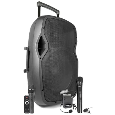 Abbildung von Vonyx AP1500PA Mobiler Bluetooth Lautsprecher mit 3 Mikrofonen