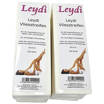 Abbildung von NEU: SPARANGEBOT 500 Leydi Vliesstreifen für die Haarentfernung mit Warmwachs und Zuckerpaste