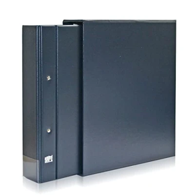 Abbildung von Safe, Compact A4, Album (4 Ringe) ohne Inhalt, incl Schutzkassette Blau Abm: 275x320x70 mm. pro Stk.