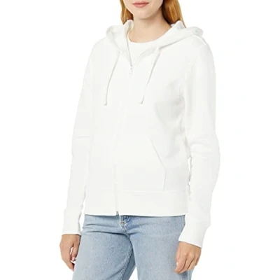 Abbildung von Amazon Essentials Damen Hoodie mit Langem Reißverschluss aus French Terry Fleece (Erhältlich in Übergröße), Elfenbein, XL