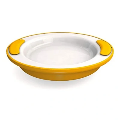 Abbildung von ORNAMIN Speiseteller Thermoteller, (1 St), Spezial Teller I Esshilfe Thermogeschirr Anti Rutsch Ring Pflegehilfsmittel Pflegegeschirr Kunststoffgeschirr bruchstabil Made in Germany