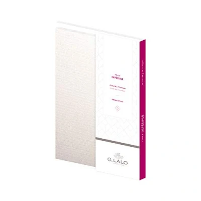 Abbildung von G. Lalo G.Lalo 26600L Korrespondenz Set Toile impériale (mit 10 Karten 85 x 135 mm, gerade Kante und Umschläge, 90 140 nassklebend gefüttert) weiß