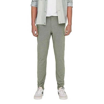Abbildung von ONLY &amp; SONS Herren Chino Hose ONSMARK 0209 Slim Fit Olive W27 W38 Stretch, Größe:31W / 32L, Farbe:Olive Night 22026326