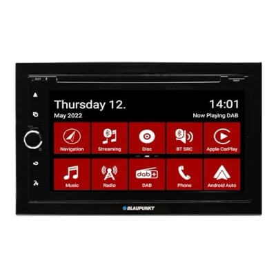 Abbildung von Blaupunkt Vienna 700 DAB, 2 DIN Car Multimedia, 6,75 Zoll Touchscreen, Wireless CarPlay + Android Auto, DAB+, Navigation vorbereitet (Software separat), Bluetooth, CD/DVD, 2xUSB, Rückfahrkamera, 180W