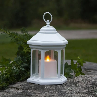 Abbildung von STAR TRADING LED Kerze &quot;Linta&quot; Kunststoff, weiß, Kerze, batteriebetrieben, IP44, L170mm