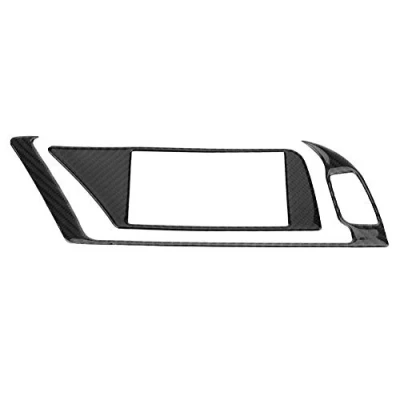 Abbildung von KIMISS Carbon Fiber Auto Interior GPS Navigator Panel Frame Cover Trim für B8 A4 A5 Q5 S4 S5