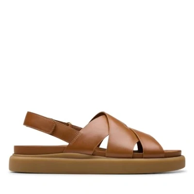 Abbildung von Clarks Damen Aristella Sun Sandale, Tan Leather, 42 EU