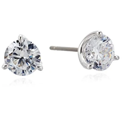 Abbildung von kate spade new york MINI TRIO Prong Studs Ohrringe clear/silvercoloured, Damen, Größe: One Size, Clear/silver coloured