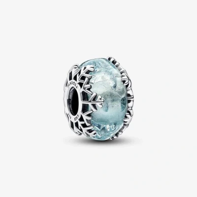 Abbildung von Pandora Snowflake Murano Charm, Damen, Größe: One Size, Sterling silver