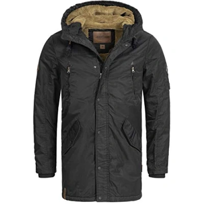 Abbildung von Indicode Jeans Bardsley Wintermantel, Herren, Größe: Small, Black