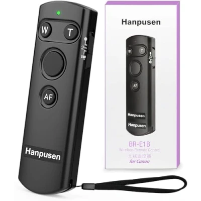 Abbildung von Wireless Remote Control for Canon, Camera Shutter Release Canon EOS R, M50, R7, R6, R5, R3, RP, 90D, 200D, 200D II, 250D, 6D 77D, M6 M50 M200, G5X G7X III, SX70 HS