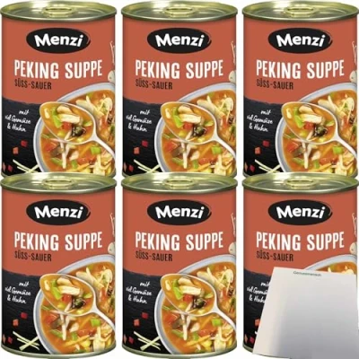 Abbildung von usy Bundle für Menzi Peking Suppe 6er Pack (6x400ml Dose) + Block