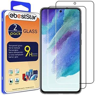Abbildung von ebestStar {2 Stück) Panzer Schutz Glas für Samsung Galaxy S21 FE 5G, 3D Displayschutz, 9H gehärte Glas, Abgerundete, Blasenfrei