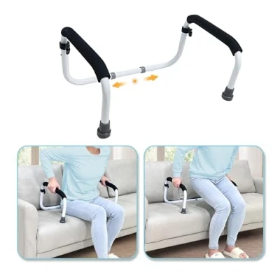 Abbildung von Stand Assist Rail Mobility Aids Ausrüstung Stuhl für ältere Senioren Handicap Greifstangen Lift Unterstützt Couch Cane Standing Tragbarer Liegegriff Abnehmbare Geräte