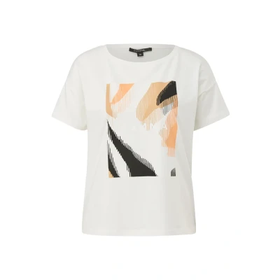Abbildung von comma MIT Front Tshirt print, Damen, Größe: 34, Weiß
