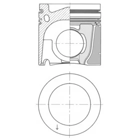 Abbildung von KOLBENSCHMIDT 41088960 Reparatursatz, Kolben / Zylinderlaufbuchse