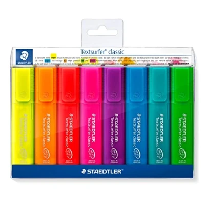 Abbildung von Staedtler Textmarker Textsurfer classic farbig sortiert Rainbow VE=8 S