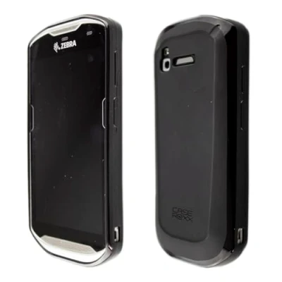 Abbildung von caseroxx Schutz Hülle TPU kompatibel mit Zebra TC52x / TC57x, Gummi Handy Tasche schwarz