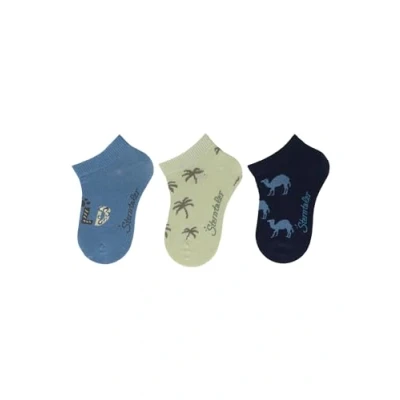 Abbildung von Sterntaler Wild sneaker socks, 3pack Socken für Kinder, Größe: 18, Mittelblau