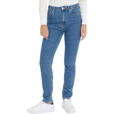 Abbildung von Tommy Hilfiger Damen Jeans Slim Cigarette Stretch, Blau (Eve), 30W / 30L