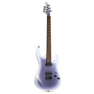 Abbildung von Donner Solid Body E Gitarre, 39 Zoll Metall Gitarre Anfänger Kits mit Tasche, Saiten, Gurt, Kabel, Saiten Dämpfer für Rock Musik Liebhaber, DMT 100 (Gradient Violet)