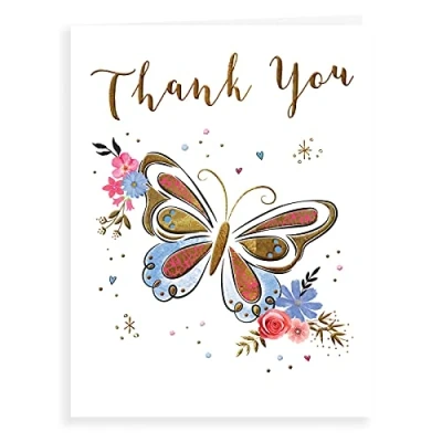 Abbildung von Piccadilly Greetings Koko Designs K70014 Dankeskarte, 20,3 x 15,2 cm