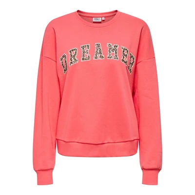 Abbildung von ONLY Sweatshirt ONLJOANA L/S LEO O NECK CS SWT
